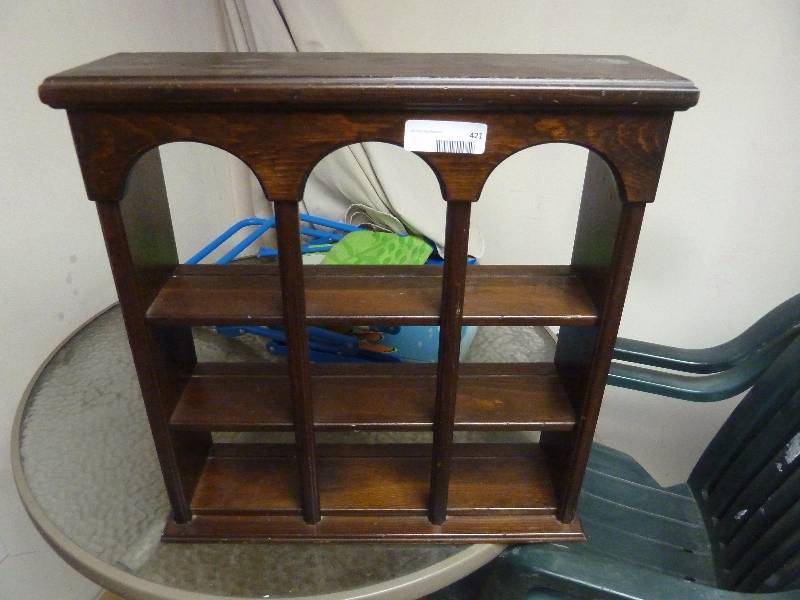 lot 421 image: Wall Curio Cabinet