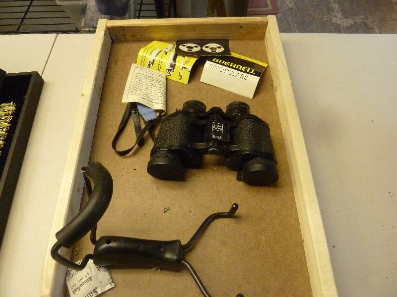 lot 523 image: Bushnell Binoculars and Marksman Wrist Rocket