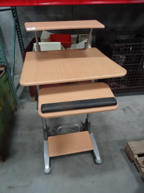 Stabilus stand up computer desk. Ad...