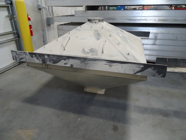48 x 48 x 40 steel hopper...