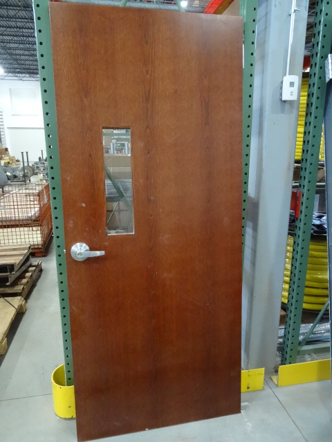 36 x 83 wood door with steel frame....
