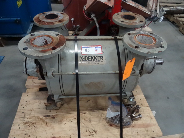 Dekker vacuum pump. No tag for spec...