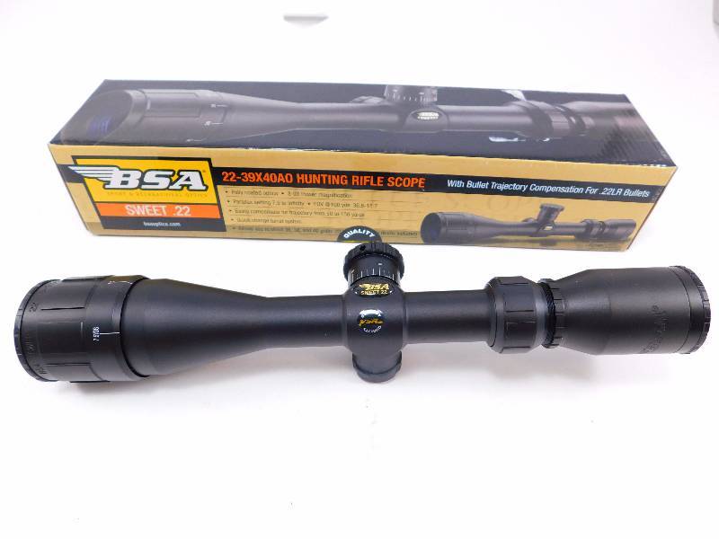 lot 5 image: New BSA Sweet .22 3-9x40mm, Duplex reticle, Rifle Scope