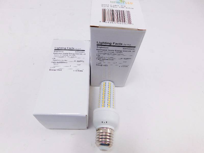 lot 19 image: 2-Pk. Infinity LED Ultra 61 Light Bulbs