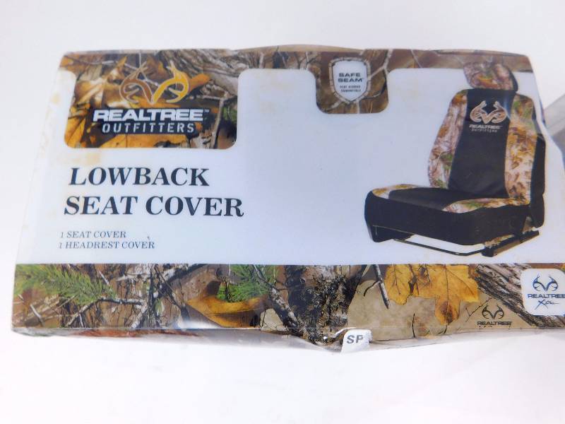 lot 58 image: Set Of 2 Low-Back Camo Seat Cover