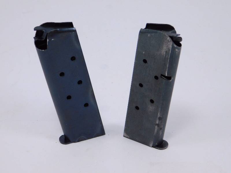 lot 85 image: Lot Of 2 U.S. 1911 Blued Steel, .45 Caliber Magazine, 7 Rounds,