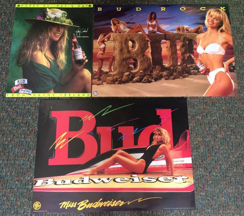 lot 23 image: Budweiser Posters