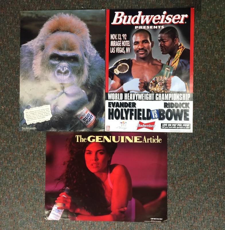 lot 24 image: Budweiser Posters