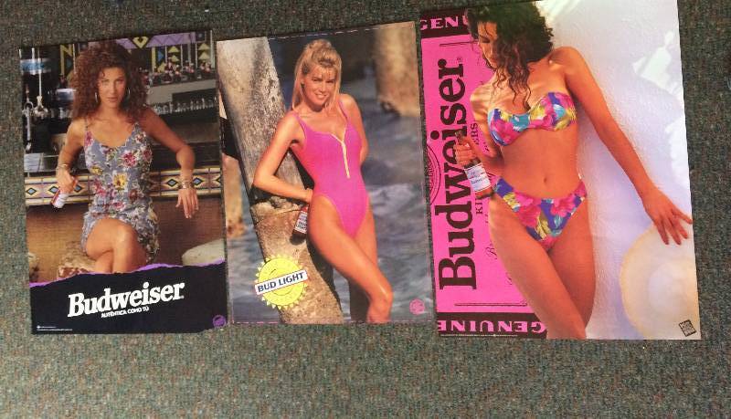 lot 27 image: Budweiser Posters