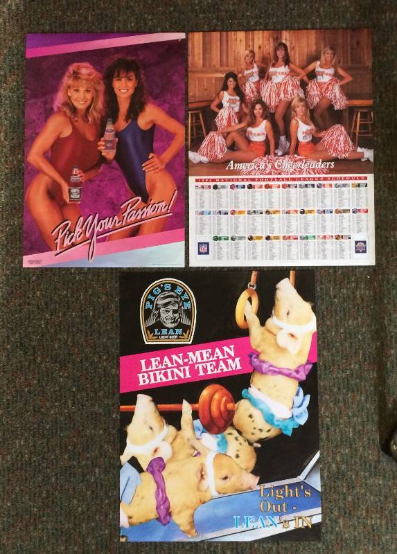 lot 62 image: Passion, Hooters and Pigs Eye Posters