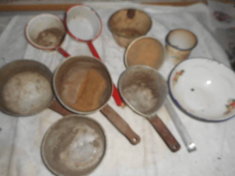 lot 71 image: ANTIQUE CUPS , BOWLS , AND POTS