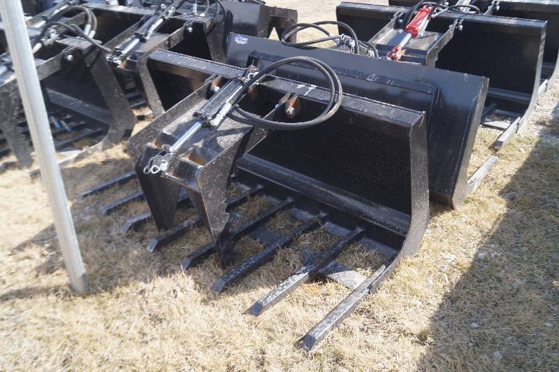 Skid Steer 5 Foot Single Cylinder Grapple