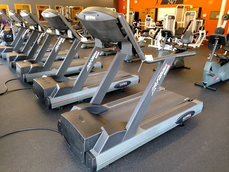 lot 1 image: Life Fitness 9500HR Treadmill, with...