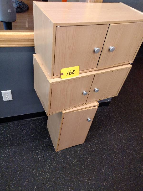 lot 162 image: (3) Cabinets...