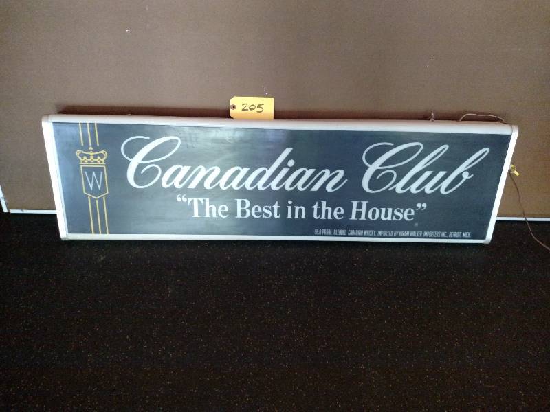 lot 205 image: Canadian Club Light, 50 x 15...