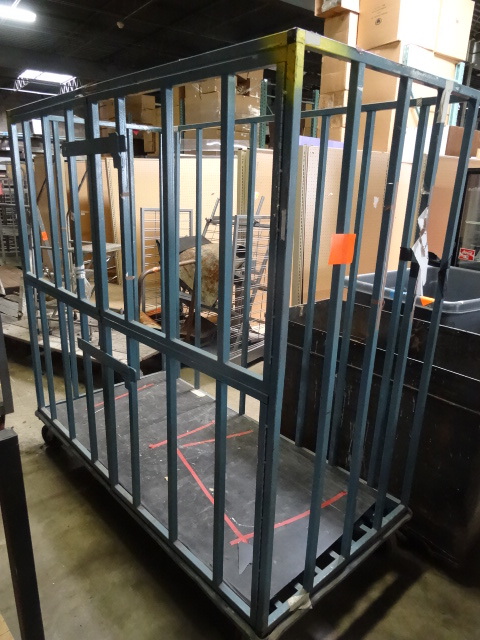 4 wheel cage cart. Lockwood brand. ...