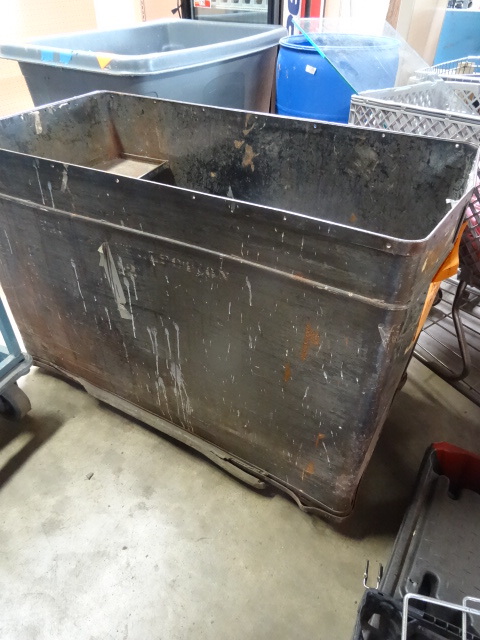 4 wheel all metal tub cart. 24 x 49...