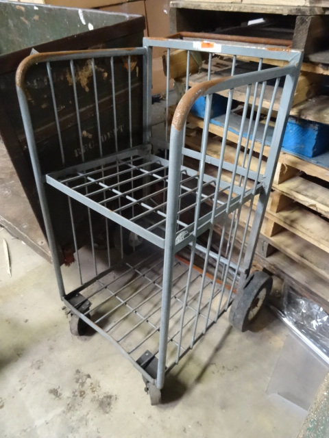 4 wheel metal bus boy cart. 22 x 20...