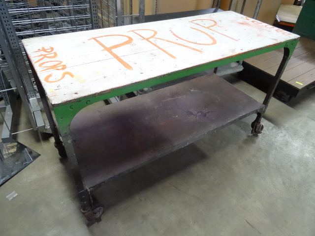 60 x 24 x 36 metal framed table on ...