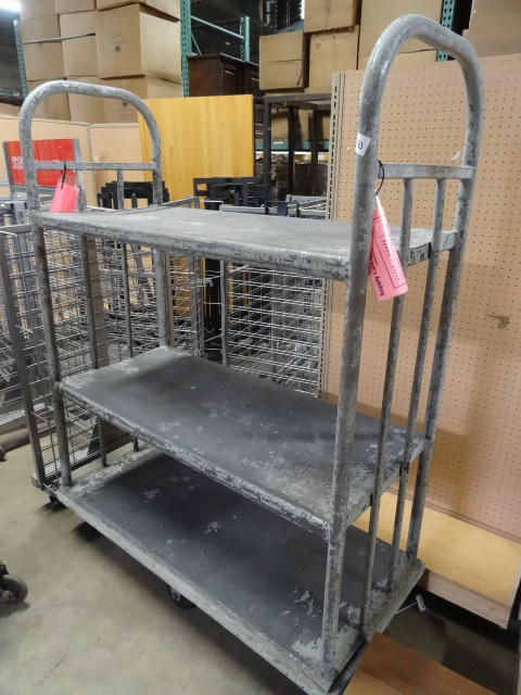 Magnesium 3 tier cart on wheels. 51...