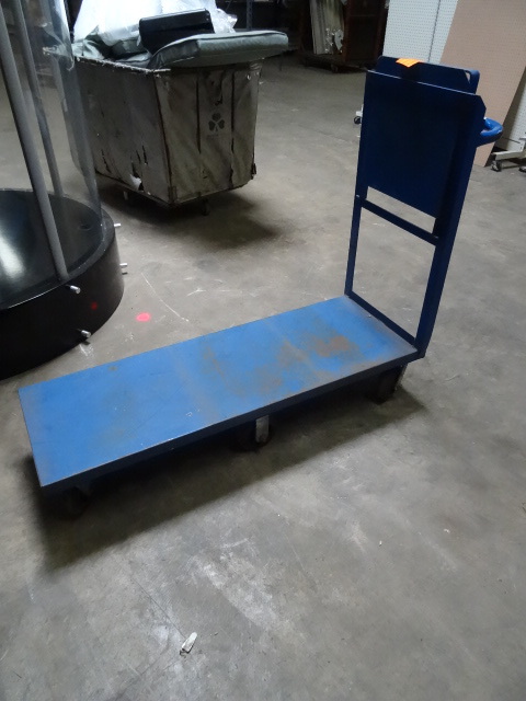 Metal 4 wheel warehouse cart with m...