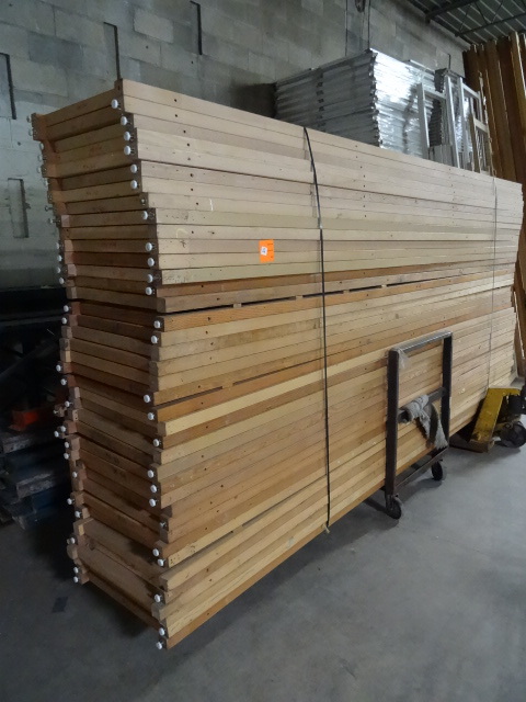 Wood shelving uprights. 24 x 144. Q...