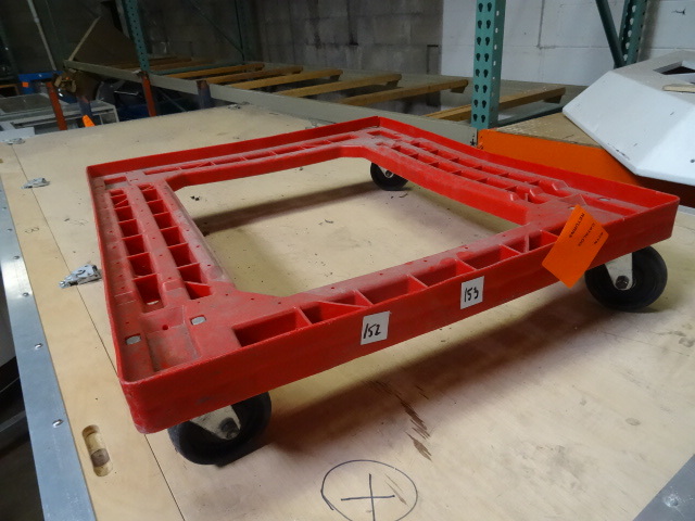 26 x 29 poly 4 wheel dolly. Qty 5...
