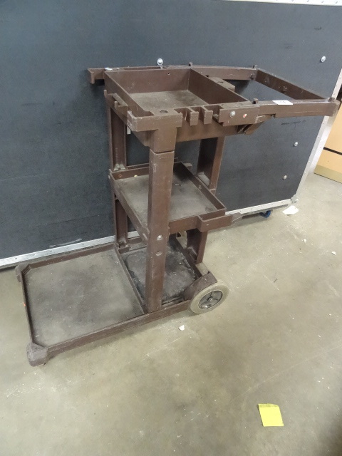Rubbermaid poly janitorial cart...