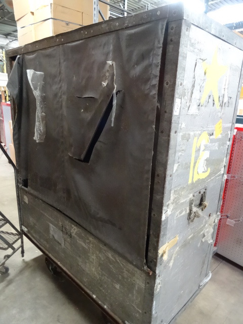 Shipping cart on wheels. Cabvas fro...