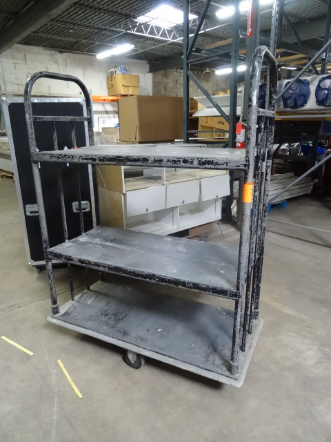 Magnesium 3 tier cart on wheels. 51...