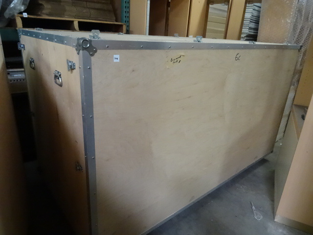 Wood travel shipping crate for trad...