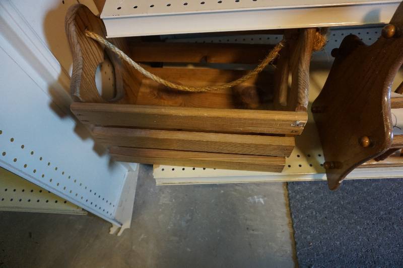 Lot of Wood Magazine Racks and Basket