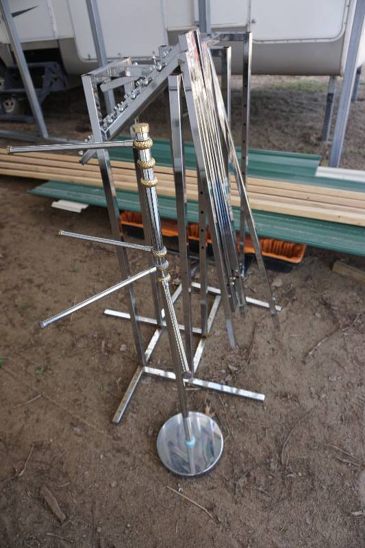 Lot of Metal Retail Display Racks