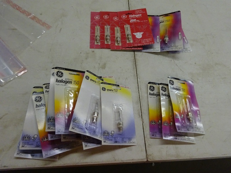 Variety of Halogen Bulbs