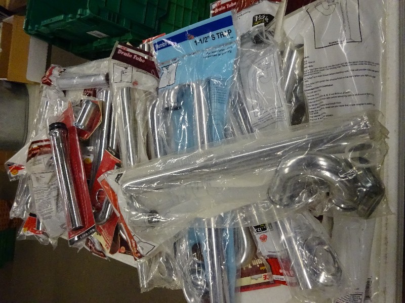 Variety of plumbing piping