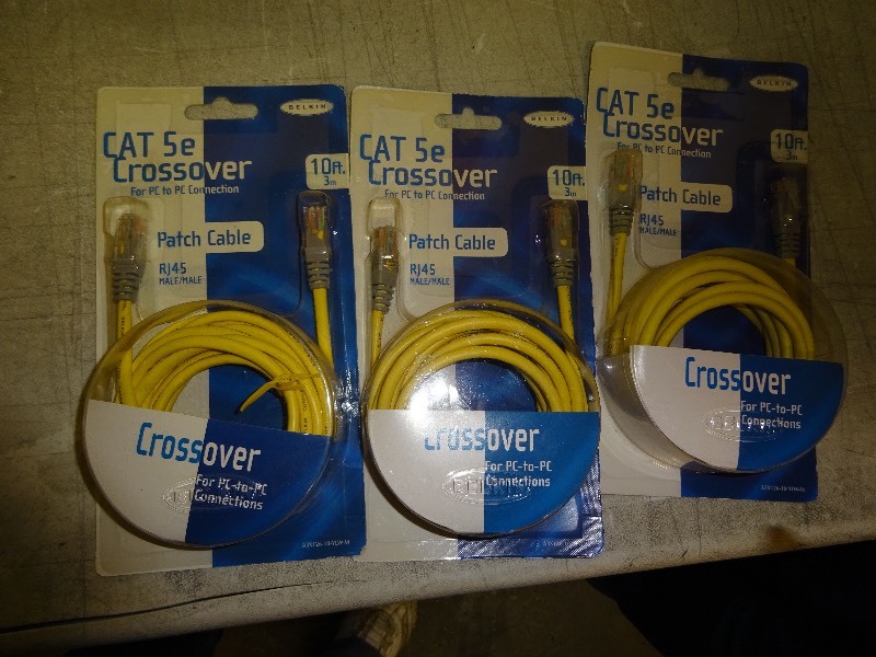 Patch cable for pc to pc connection RJ45