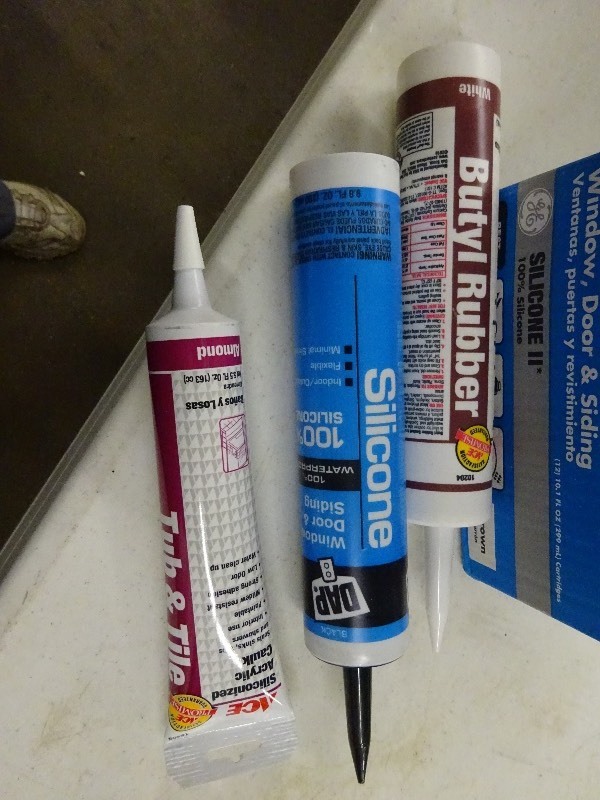 Butyl Rubber and silicone, tube and tile