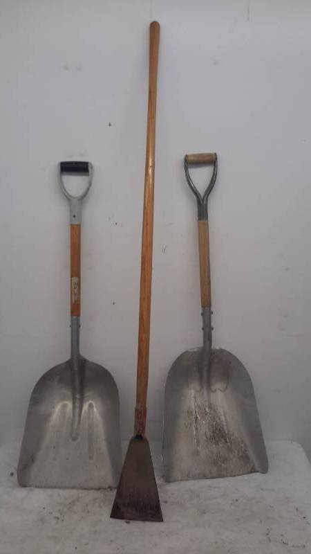 lot 53 image: 2 grain shovels