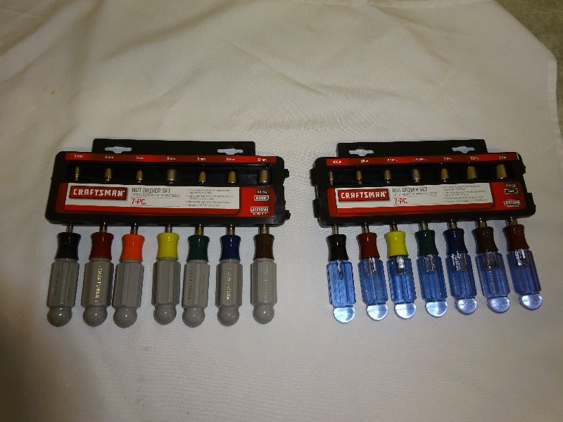 lot 8 image: Craftsman 7 pc t - through handle hex key sets