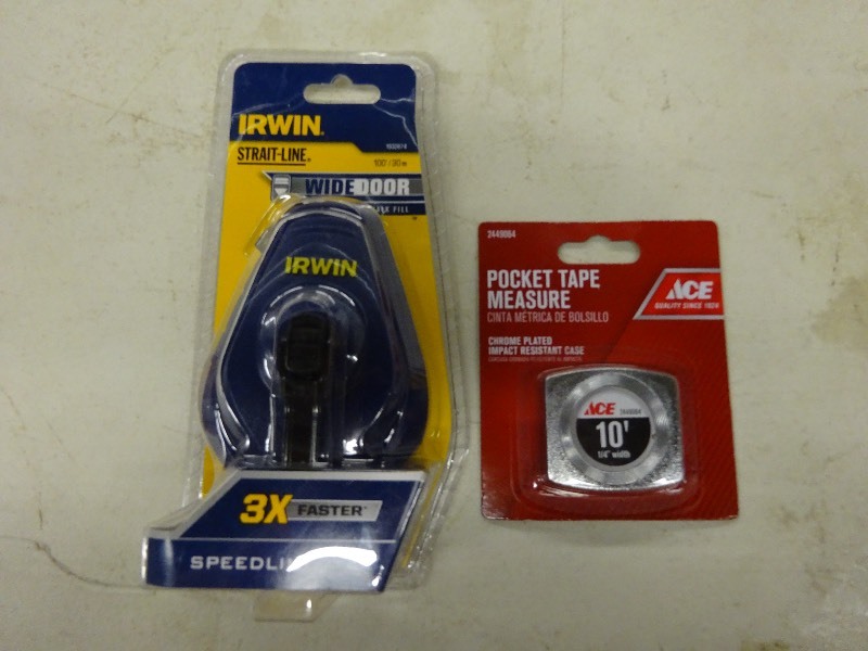lot 25 image: Irwin strait linepocket measure tape