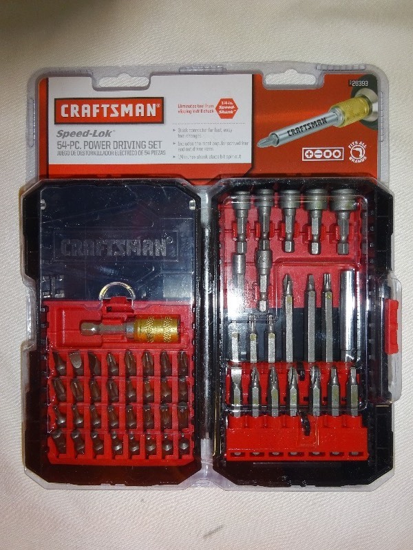 lot 74 image: Craftsman speed lock 54 pc power driving set