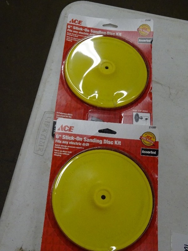 lot 106 image: 6 stick od sanding disc kit lot of 2