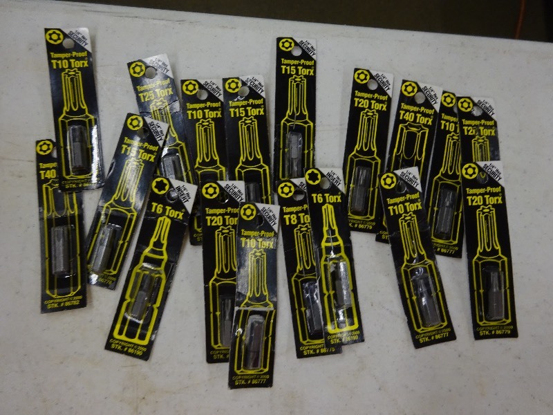 lot 108 image: Variety of Torx Bits