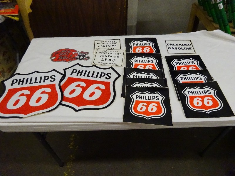 Variety of Phillip 66 Stickers