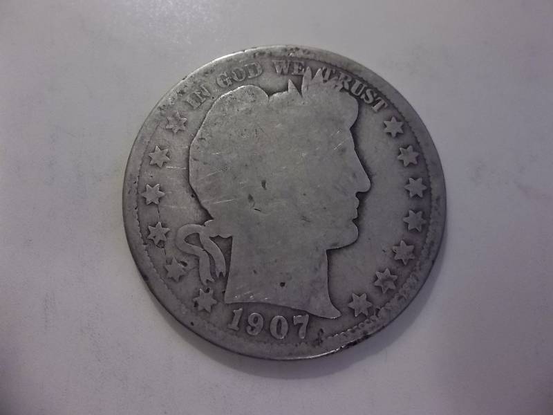 1907 D Barber Half Dollar