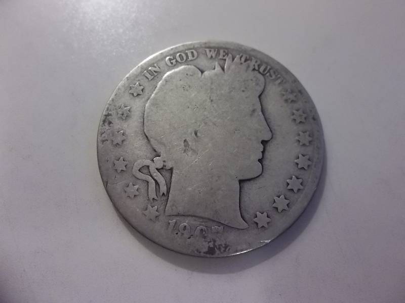1907 O Barber Half Dollar