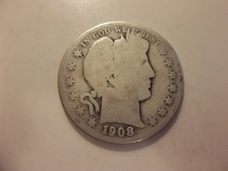 1908 D Barber Half Dollar