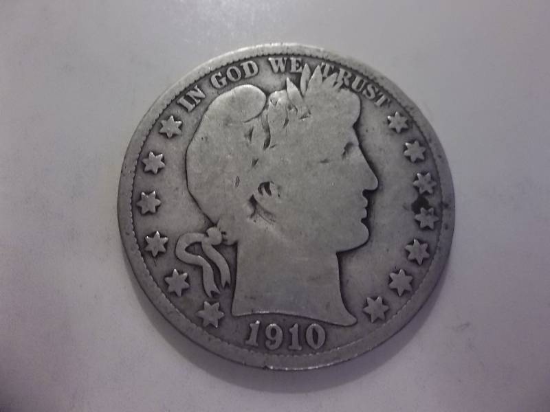 1910 S Barber Half Dollar