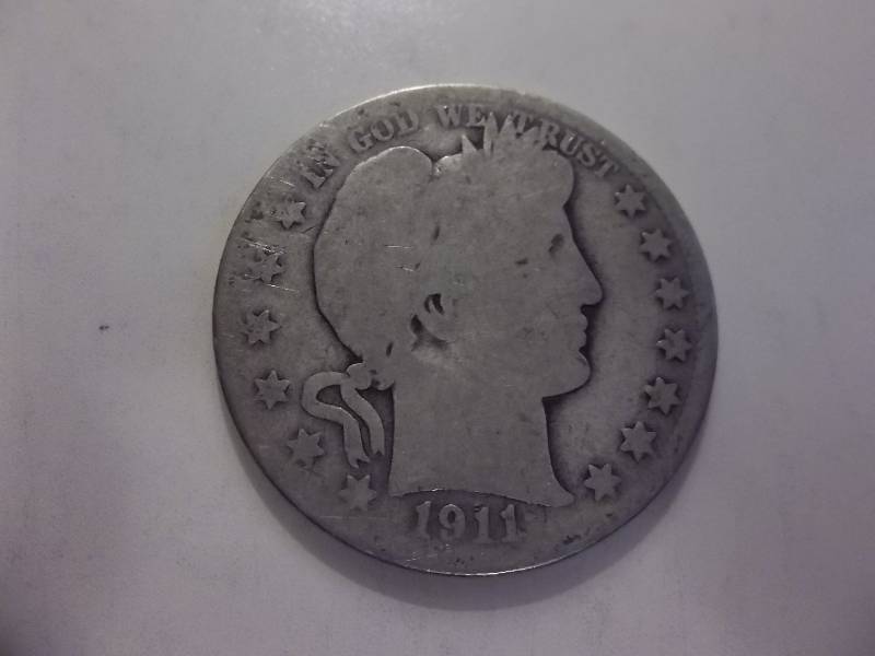 1911 D  Barber Half Dollar