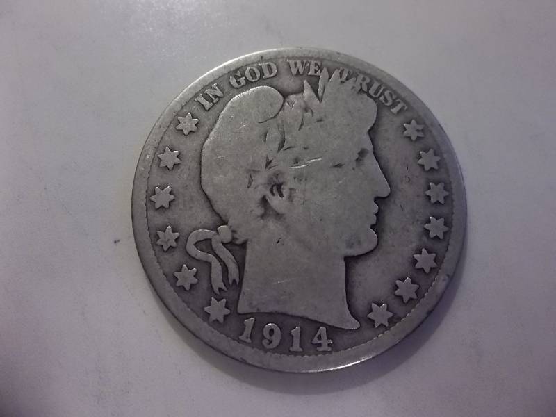 1914 S Barber Half Dollar Better Grade